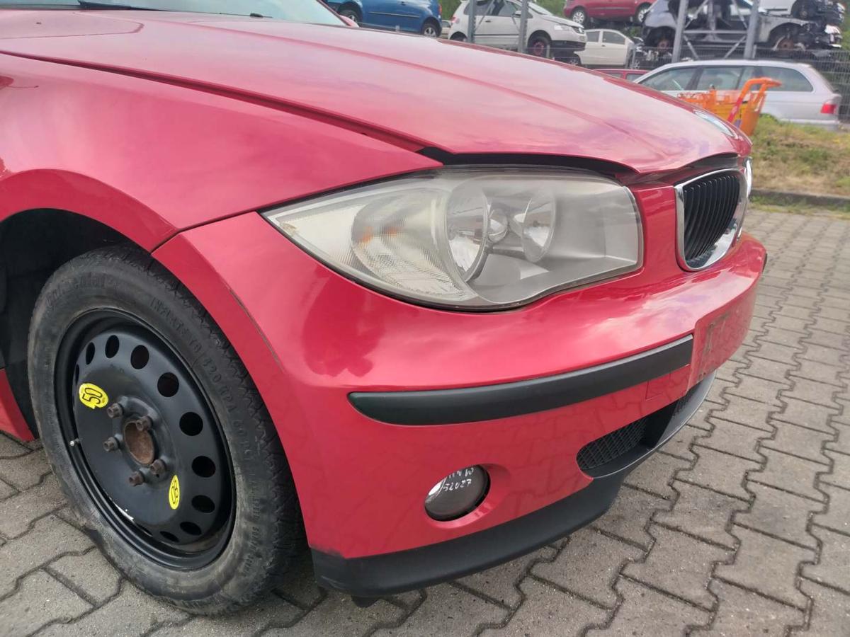 BMW 1er E87 original Stoßstange Stossfänger vorn Japanrot Bj.2006
